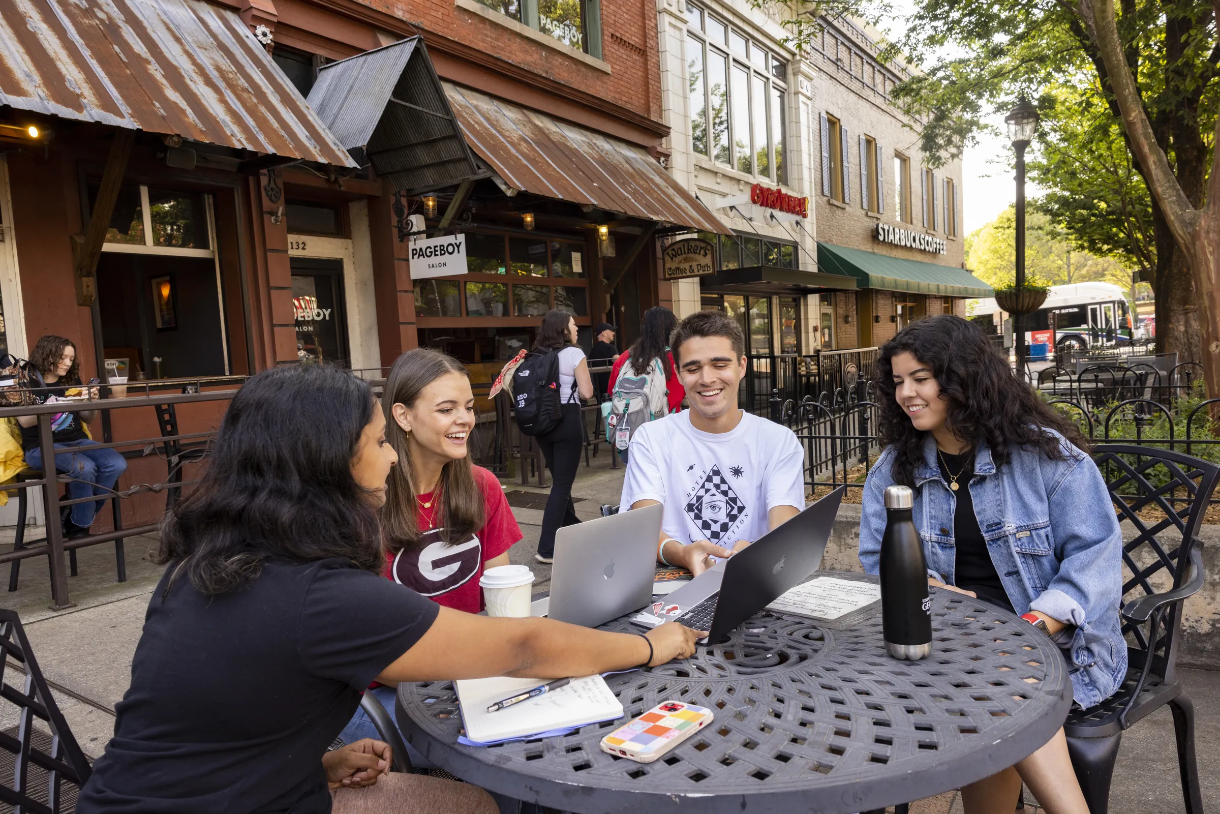 The learning doesn’t stop just because class is over. UGA students are always learning and helping each other, whether it’s in a classroom or College Square in downtown Athens.