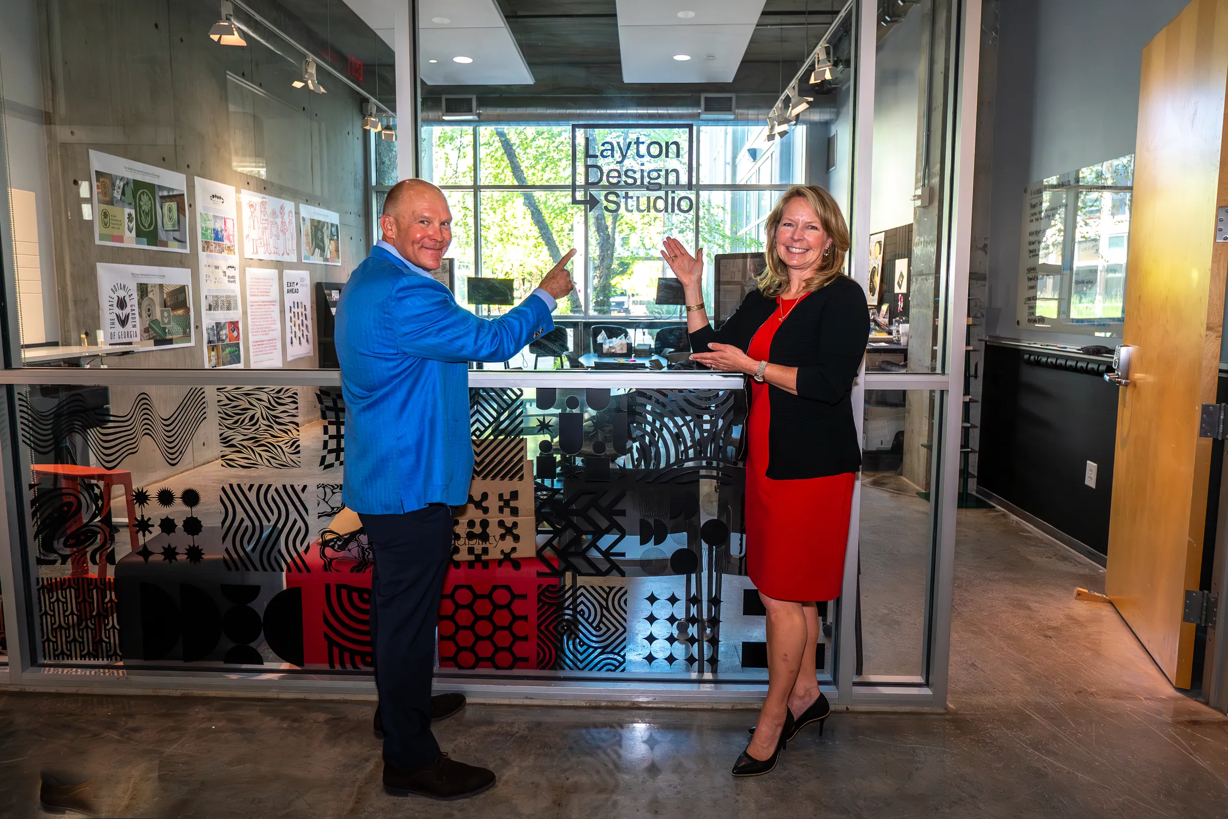 Alumna Kelly Layton's $500,000 donation to the Lamar Dodd School of Art helped create the Layton Design Studio, a student-led graphic design agency that provides real-world experiences for students.