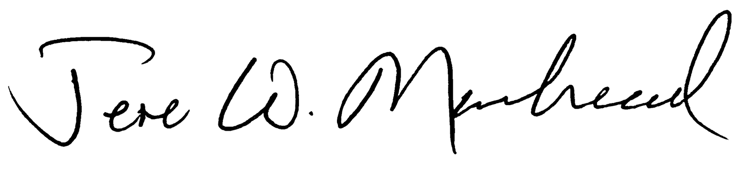 Jere W. Morehead Signature